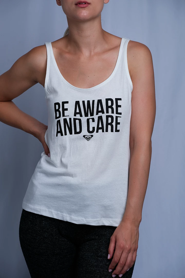 Tanks Roxy Women's Off White Be Aware And Care Sleeveless Tank Top (S03) 3 Tanks Roxy Women's Off White Be Aware And Care Sleeveless Tank Top (S03)