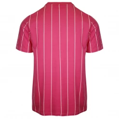 FILA Women's Pink & White Striped Logo S/S T-Shirt (163)