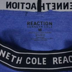 Kenneth Cole Men's Reaction 1 Pack Navy Band Blue Boxer Brief (S04)