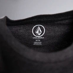 Volcom Men's Dark Heather Grey Circle Blank S/S T-Shirt (S10)