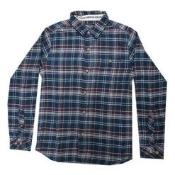 O'Neill Boy's Blue/Majenta Plaid L/S Flannel Shirt (Retail $40)