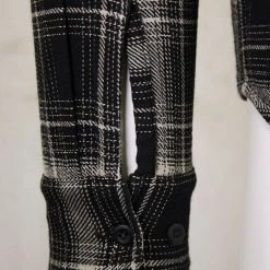 Harley-Davidson Men's Sage Grey Black Plaid L/S Woven Shirt (S14)