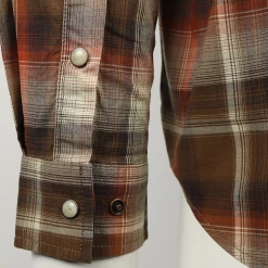 Carhartt Men's Brown Autumn Orange Cream Plaid Snap Front L/S Woven Shirt (S04) New Arrivals 13 Carhartt Men's Brown Autumn Orange Cream Plaid Snap Front L/S Woven Shirt (S04) New Arrivals