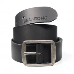 Billabong Men's Black Leather Belt (S05)