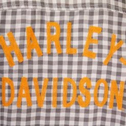 Harley-Davidson Men's Grey Brown Plaid S/S Woven Shirt