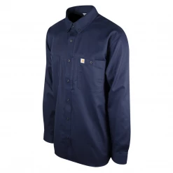 New Arrivals Carhartt Men's Navy Rugged Professional Series L/S Woven Shirt (S09)