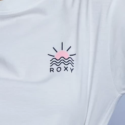 Roxy Women's Pink Sunset Wave Crew Neck L/S T-Shirt (S02) T-Shirts