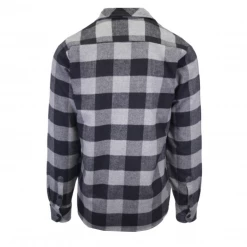 Dickies Men's Grey & Black Box Plaid Sacramento L/S Flannel Shirt (S02)