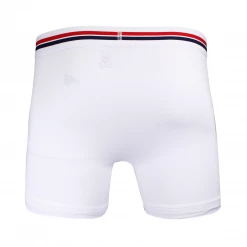 Psycho Bunny Men's 2 Pack White Band Red White Boxer Briefs (S07)