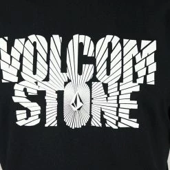 Volcom Men's Black Stone Rays S/S T-Shirt (S48)