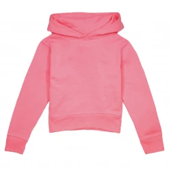 Wild Child Hoodies Kid's Neon Pink Bear Pull Over Hoodie (S05)