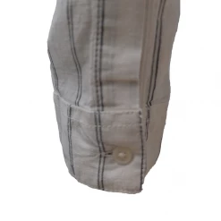 Columbia Women's White Stripe Camp Henry II L/S Shirt 100