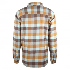 Columbia Men's Blue Merigold Brown Cornell Woods L/S Flannel Shirt (427) Large New Arrivals