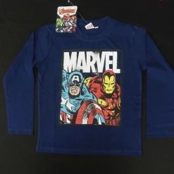 Kid's Marvel Comics Captain America & Ironman L/S Tee