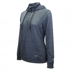 Hoodies & Sweatshirts Greg Norman Women's HTH Dark Grey Technical Performance 1/4 Zip Hoodie (S02)