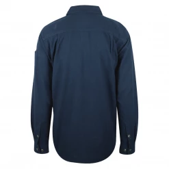 New Arrivals Carhartt Men's Navy Relaxed Fit L/S Flannel Shirt (S08)