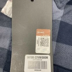 Harley-Davidson Men's Navy Box Plaid S/S Woven Shirt (S04)