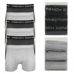 Fcuk, French Connection French Connection Men's Dark Grey & Grey 6 Pack Boxer Briefs New Arrivals
