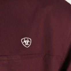 Ariat Men's Maroon Ariattek Heat Series S/S Woven Shirt 16 Ariat Men's Maroon Ariattek Heat Series S/S Woven Shirt