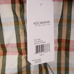 Rocawear Men's Vanilla Second To None Plaid L/S Woven Shirt (Size S & M) Mens