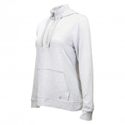 Hoodies & Sweatshirts Greg Norman Women's HTH Grey Technical Performance 1/4 Zip Hoodie (S01)