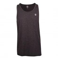 New Arrivals Volcom Men's Dark Heather Grey Circle Blanks Tank Top (S04)