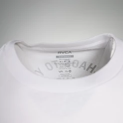 RVCA Men's White Chaos Relaxed Fit S/S T-Shirt (S11)