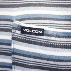 Volcom Men's Dark Charcoal Cornett Crew S/S T-Shirt (S01) Mens