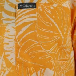 Columbia Men's Orange & White Palm Leaves Rapid Rivers S/S Woven Shirt (880) 11 Columbia Men's Orange & White Palm Leaves Rapid Rivers S/S Woven Shirt (880)