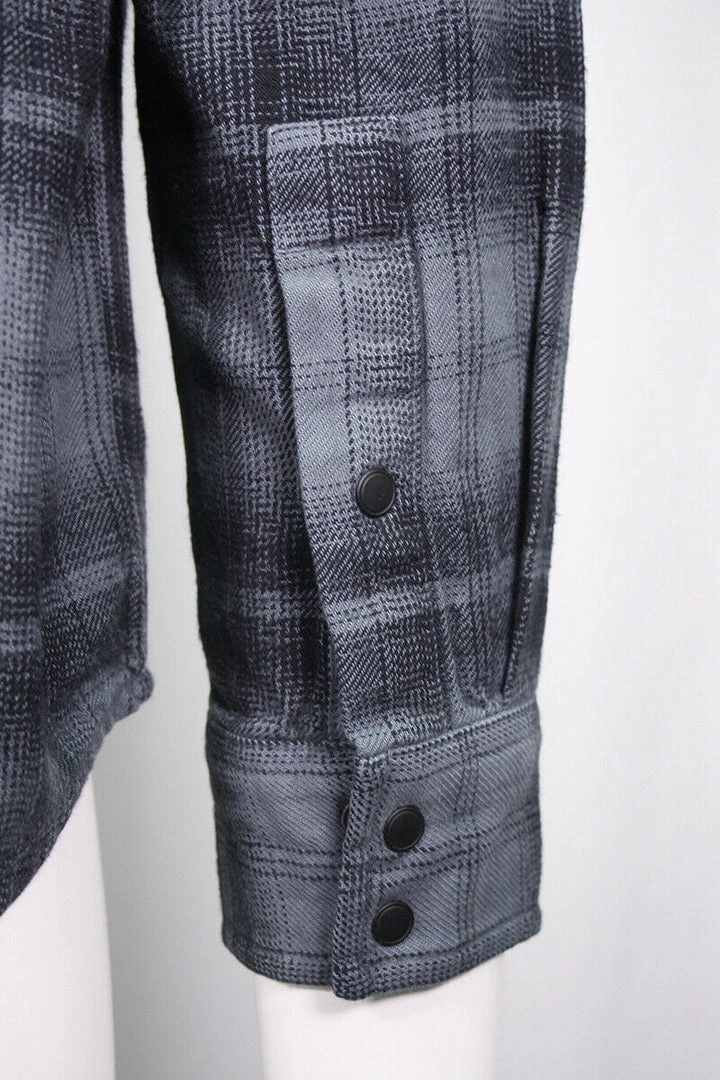 PrAna Men's Turquoise & Black Plaid L/S Flannel Shirt (S44) 8 PrAna Men's Turquoise & Black Plaid L/S Flannel Shirt (S44)