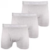 FCUK Men's 3 Pack Grey W/ Grey Strap Boxer Briefs (S01)