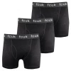 FCUK Men's 3 Pack Dark Grey W/ Dark Grey Strap Boxer Briefs (S02) Mens