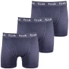 Mens FCUK Men's 3 Pack Navy Blue W/ Navy Blue Strap Boxer Briefs (S09) 2 Mens FCUK Men's 3 Pack Navy Blue W/ Navy Blue Strap Boxer Briefs (S09)