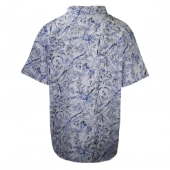 Columbia Men's Light Blue Trees Rapid Rivers II Printed S/S Shirt (401) Size 2XL