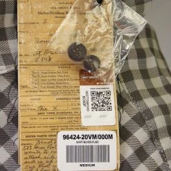 Harley-Davidson Men's Grey Brown Plaid S/S Woven Shirt