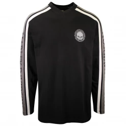 Harley-Davidson Men's Black Grey Skull V-Neck L/S Sweater