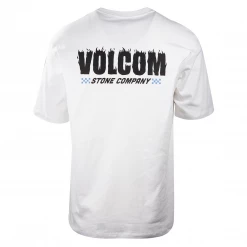 Volcom Men's White Stone Company Loose Fit S/S T-Shirt (S20)