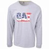 Caterpillar Men's Light Heather Grey America Classic TM L/S T-Shirt (123)
