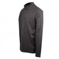 Harley-Davidson Men's Black Track 1/3 Zip L/S T-Shirt