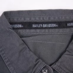 Spotted Clothing Harley-Davidson Men's Charcoal Skull Sleeveless Vest (No Main Label)