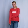 Roxy Women's Heather Strawberry Red Est 1990 Pull Over L/S Sweater (S06) T-Shirts