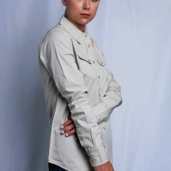 Harley-Davidson Women's Beige 1903 L/S Woven Shirt (S17) 21 Harley-Davidson Women's Beige 1903 L/S Woven Shirt (S17)