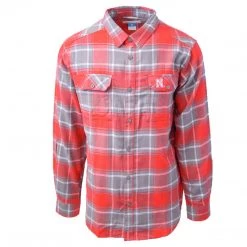Columbia Men's Collegiate Flare Gun L/S Flannel Nebraska Cornhuskers