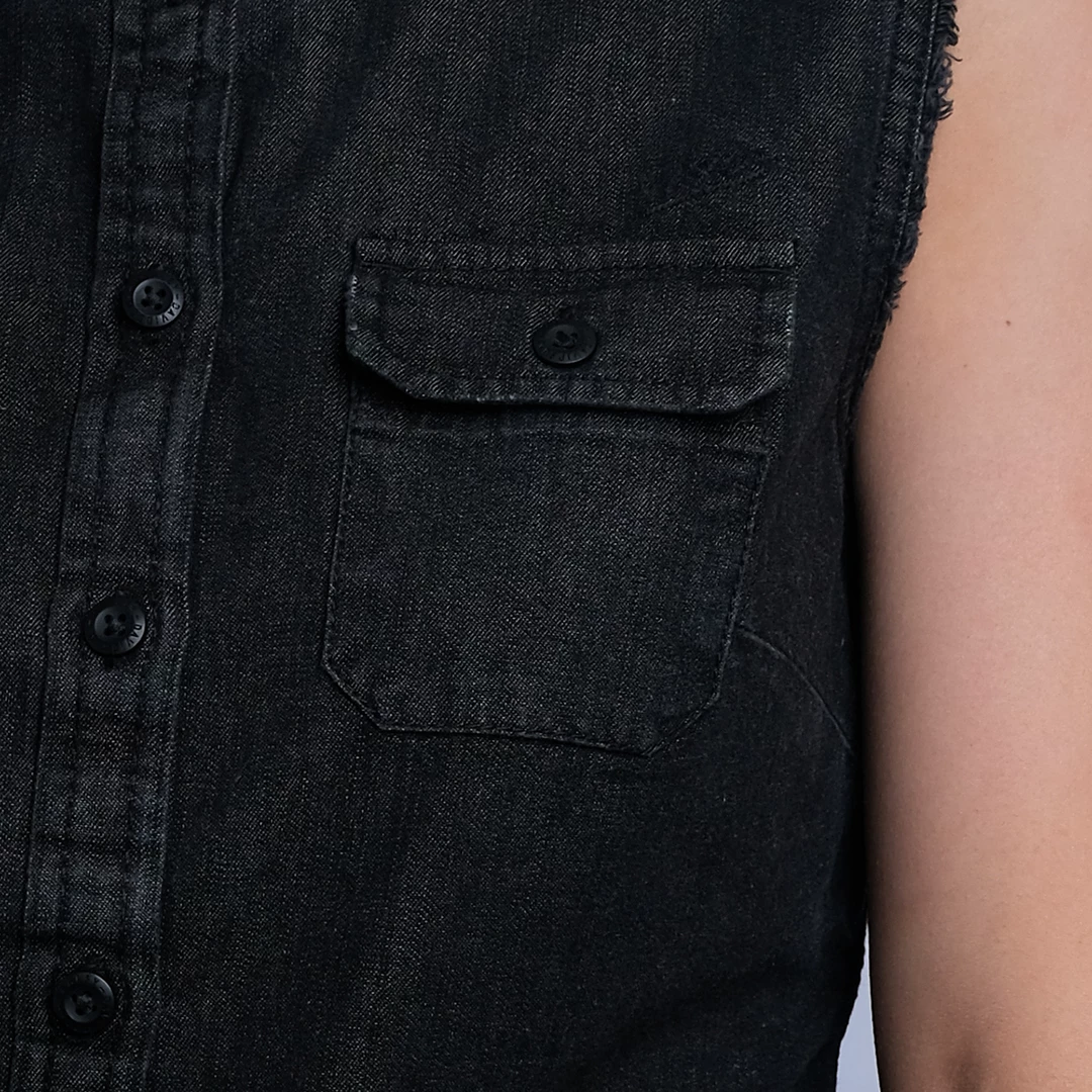 Harley-Davidson Women's Charcoal Vest W/ Back Logo Sleeveless Vest 8 Harley-Davidson Women's Charcoal Vest W/ Back Logo Sleeveless Vest