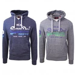 Super Dry SuperDry Men's Vintage Logo Cotton Blend Pull Over Hoodie
