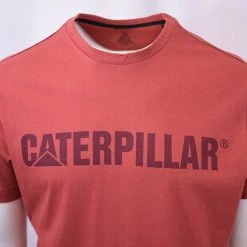 Caterpillar Men's Maroon S/S T-Shirt S12