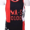 Akademics Akademiks Men's Three Tone Black, White & Red S/S Tank Top 1 Akademics Akademiks Men's Three Tone Black, White & Red S/S Tank Top