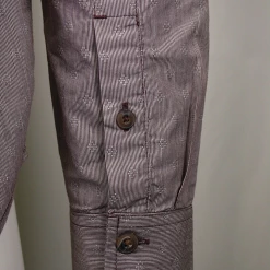 PrAna Men's Burgundy Diamond Pattern Striped L/S Woven Shirt (S54) 13 PrAna Men's Burgundy Diamond Pattern Striped L/S Woven Shirt (S54)