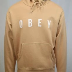 Spotted Clothing Obey Men's Light Coloured Anyway L/S Pull Over Hoodie