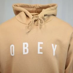 Spotted Clothing Obey Men's Light Coloured Anyway L/S Pull Over Hoodie